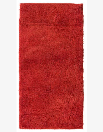 2' 4 x 4' 5 Hand Knotted Moroccan Wool Runner Rug