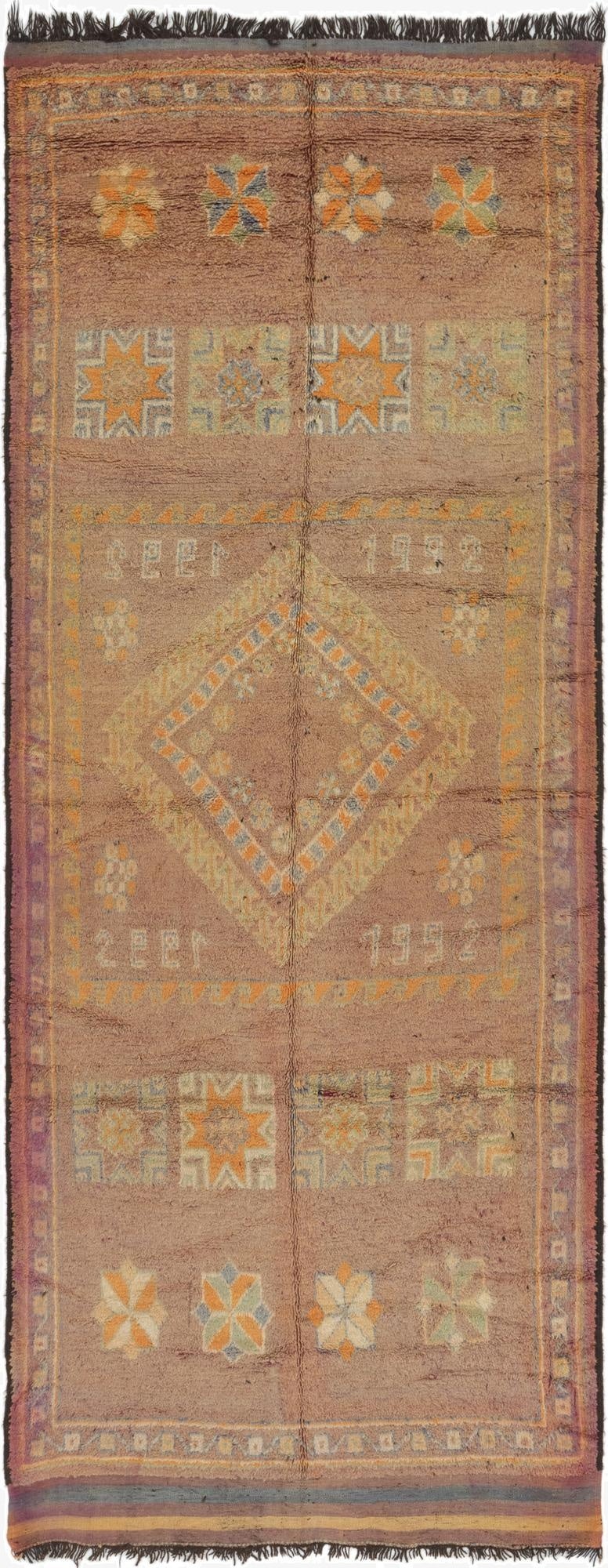 6' 4 x 15' 9  Hand Knotted Moroccan Wool Runner Rug