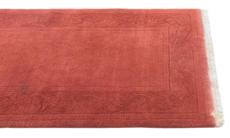 Detailansicht von 70cm x 145cm Handgeknüpft Nepal Wolle Läufer Teppich