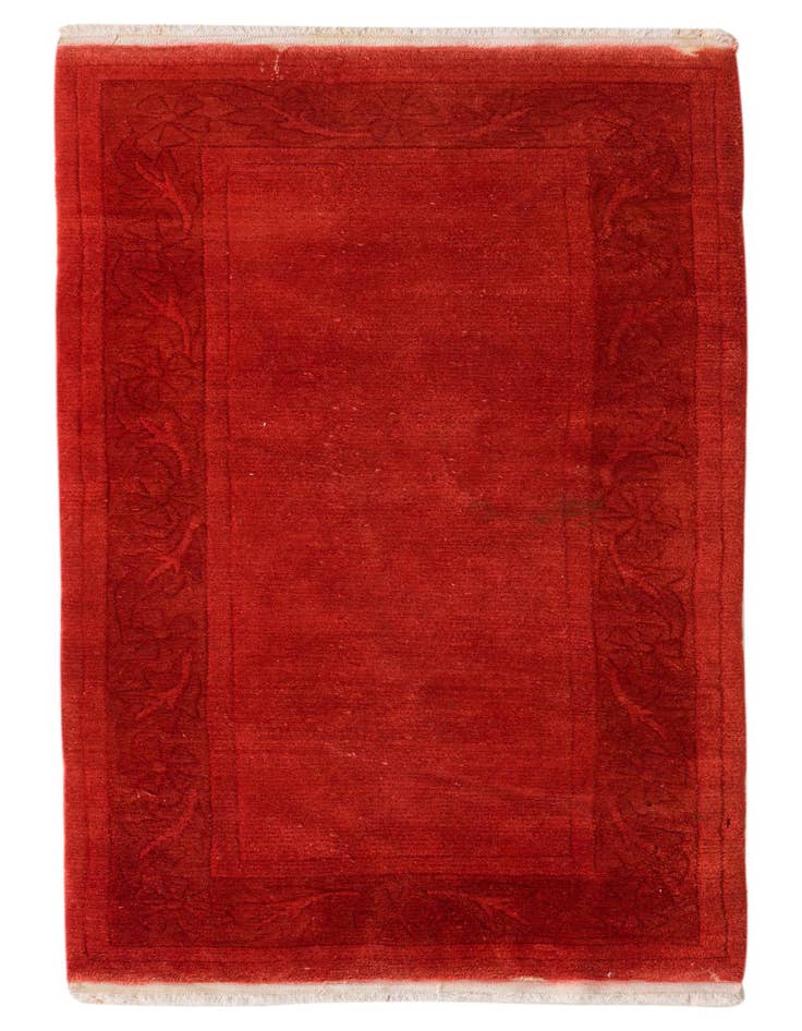 Detail image of 2' 4 x 4' 10 Hand Knotted Nepal Wool Runner Rug