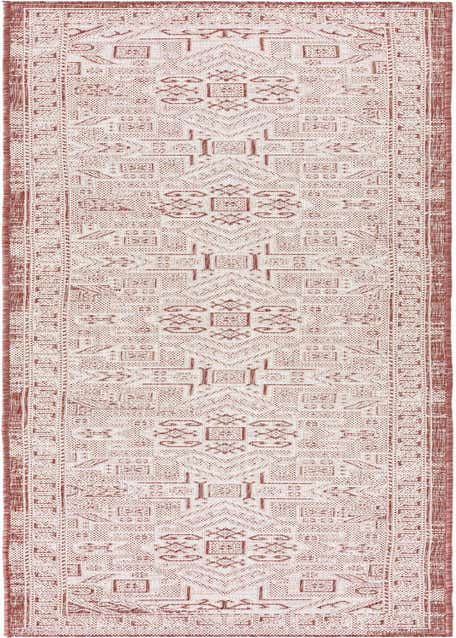 2' 7 x 12' Easy-Clean Aztec Indoor / Outdoor Runner Rug