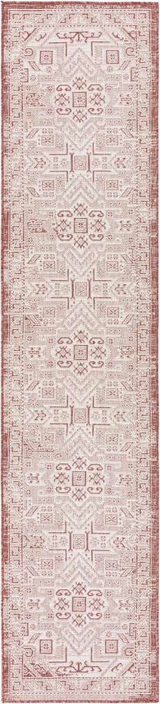 2' 7 x 12' Easy-Clean Aztec Indoor / Outdoor Runner Rug