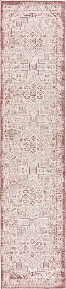 Detail image of 2' 7 x 12' Easy-Clean Aztec Indoor / Outdoor Runner Rug