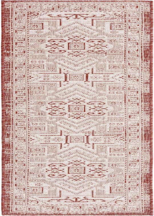 2' x 8' Easy-Clean Aztec Indoor / Outdoor Runner Rug