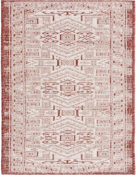 Detail image of 2' x 8' Easy-Clean Aztec Indoor / Outdoor Runner Rug