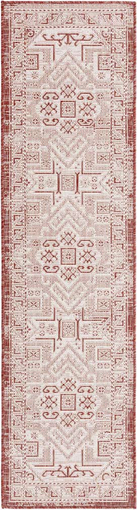 2' x 8' Easy-Clean Aztec Indoor / Outdoor Runner Rug