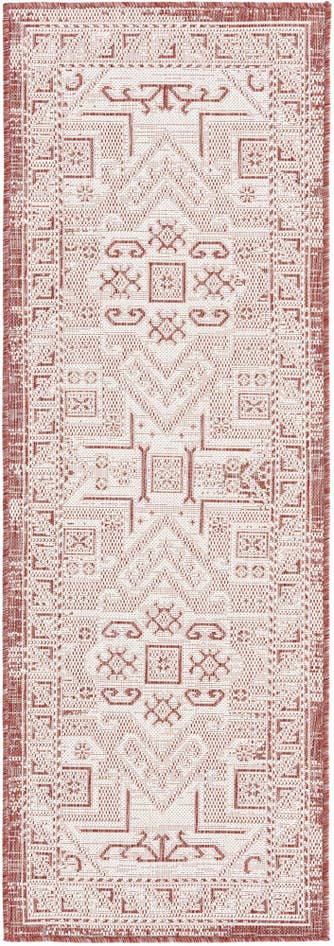 Detail image of 2' x 6' Easy-Clean Aztec Indoor / Outdoor Runner Rug