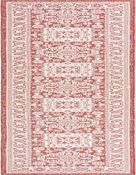 2' 7 x 12' Easy-Clean Aztec Indoor / Outdoor Runner Rug