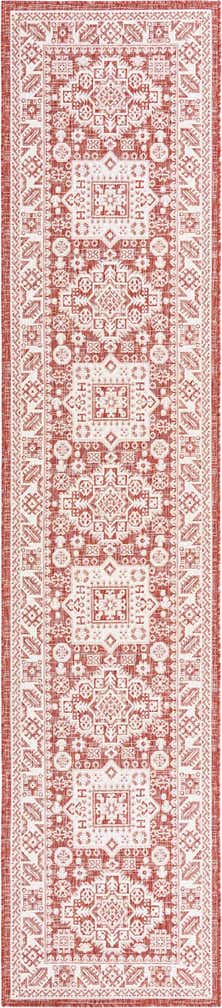 2' 7 x 12' Easy-Clean Aztec Indoor / Outdoor Runner Rug
