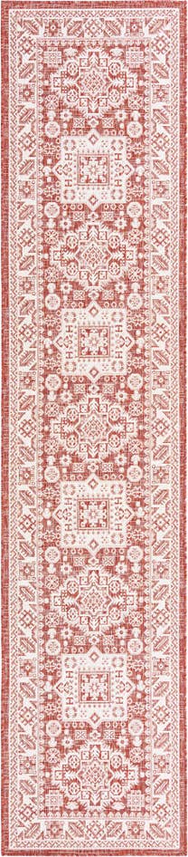 Detail image of 2' 7 x 12' Easy-Clean Aztec Indoor / Outdoor Runner Rug