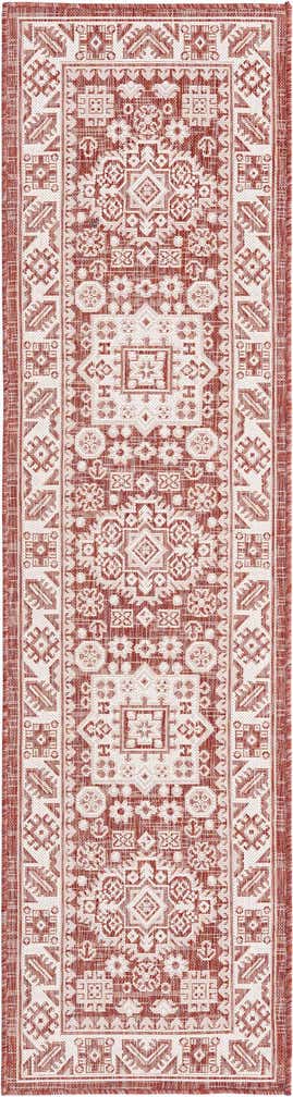 2' x 8' Easy-Clean Aztec Indoor / Outdoor Runner Rug