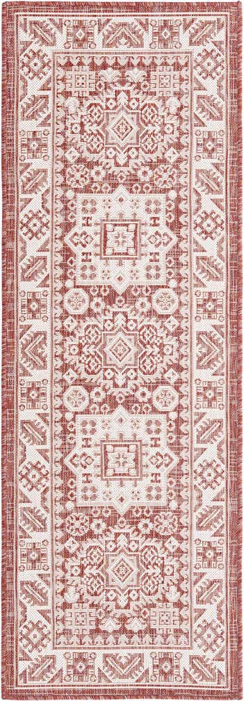 2' x 6' Easy-Clean Aztec Indoor / Outdoor Runner Rug