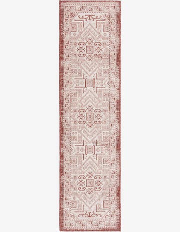2' x 8' Easy-Clean Aztec Indoor / Outdoor Runner Rug