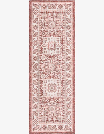 2' x 6' Easy-Clean Aztec Indoor / Outdoor Runner Rug