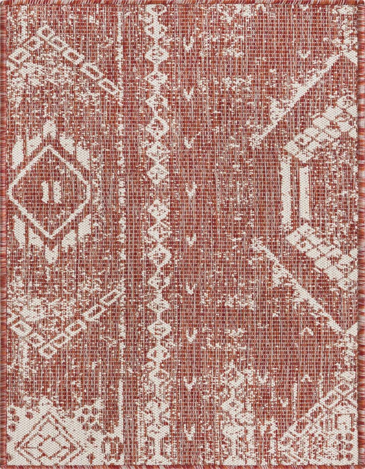 Detail image of 2' x 4' Easy-Clean Bohemian Indoor / Outdoor Runner Rug