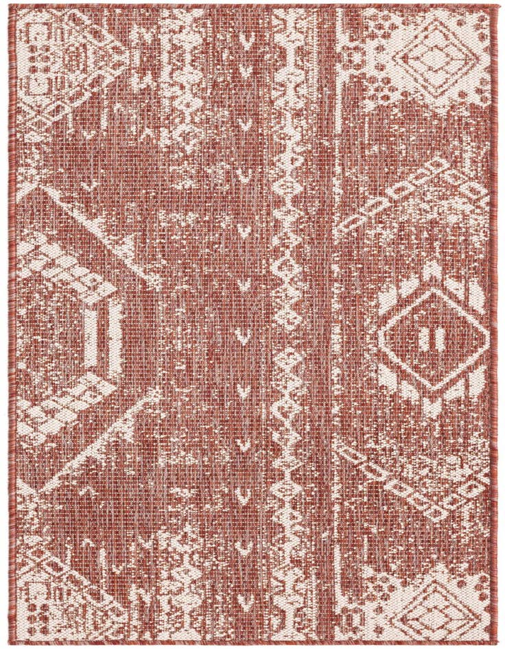 Detail image of 2' x 5' 3 Easy-Clean Bohemian Indoor / Outdoor Runner Rug