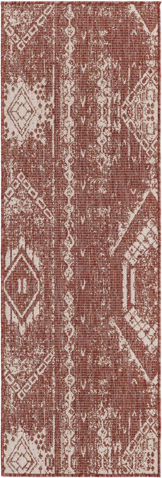 Detail image of 2' x 6' Easy-Clean Bohemian Indoor / Outdoor Runner Rug