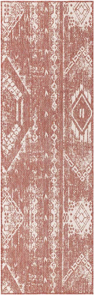 2' x 8' Easy-Clean Bohemian Indoor / Outdoor Runner Rug