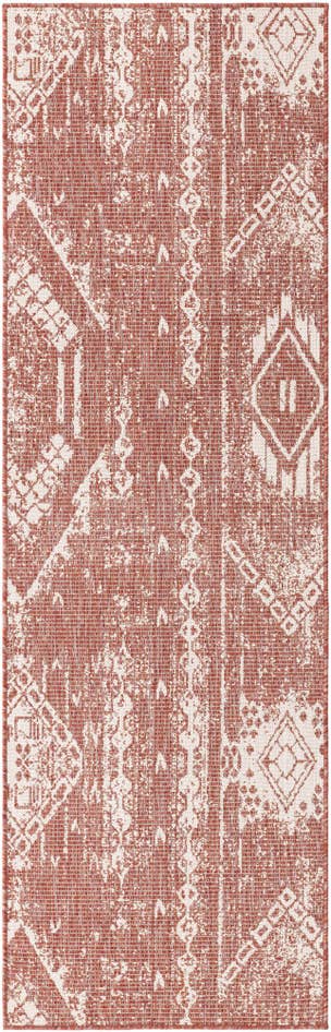 Detail image of 2' x 8' Easy-Clean Bohemian Indoor / Outdoor Runner Rug