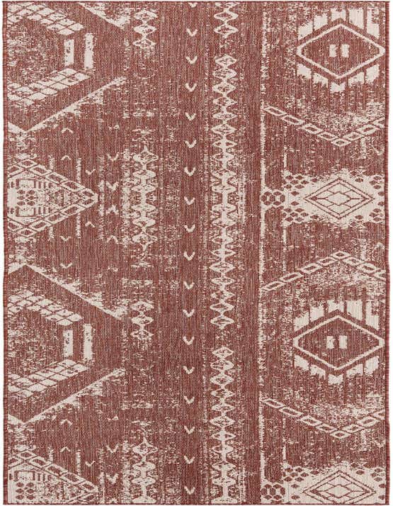 2' 7 x 12' Easy-Clean Bohemian Indoor / Outdoor Runner Rug