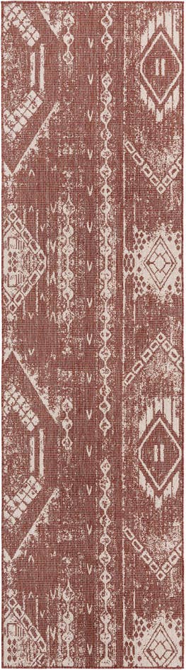 Detail image of 2' 7 x 12' Easy-Clean Bohemian Indoor / Outdoor Runner Rug