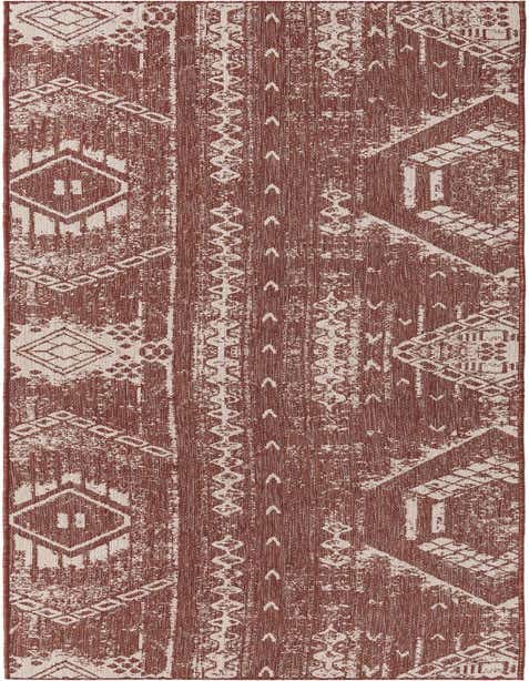 3' 3 x 14' Easy-Clean Bohemian Indoor / Outdoor Runner Rug