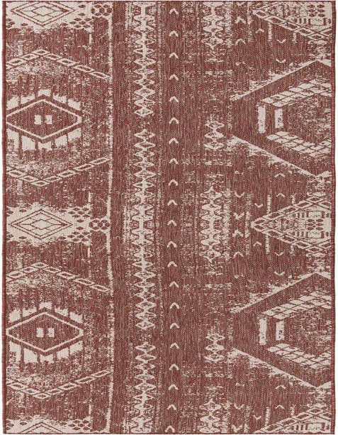 Detail image of 3' 3 x 14' Easy-Clean Bohemian Indoor / Outdoor Runner Rug