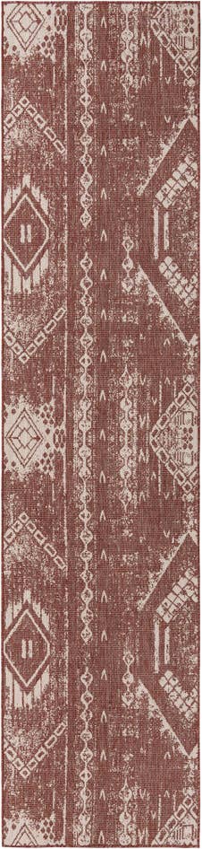 Detail image of 3' 3 x 14' Easy-Clean Bohemian Indoor / Outdoor Runner Rug