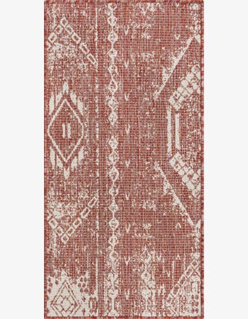 2' x 4' Easy-Clean Bohemian Indoor / Outdoor Runner Rug