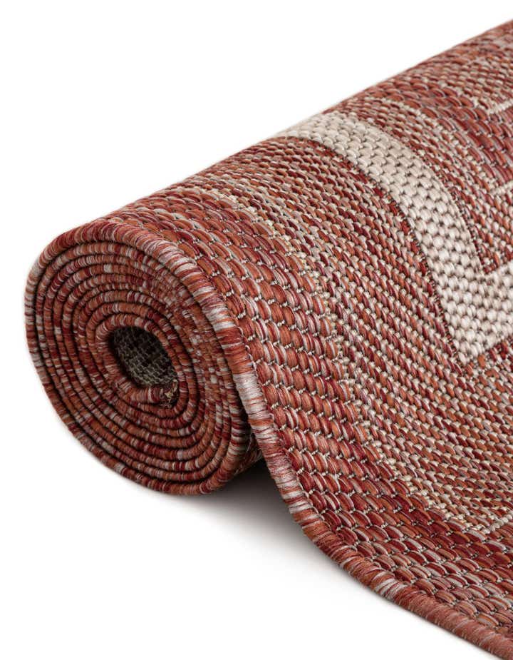 2' x 6' Easy-Clean Border Indoor / Outdoor Runner Rug