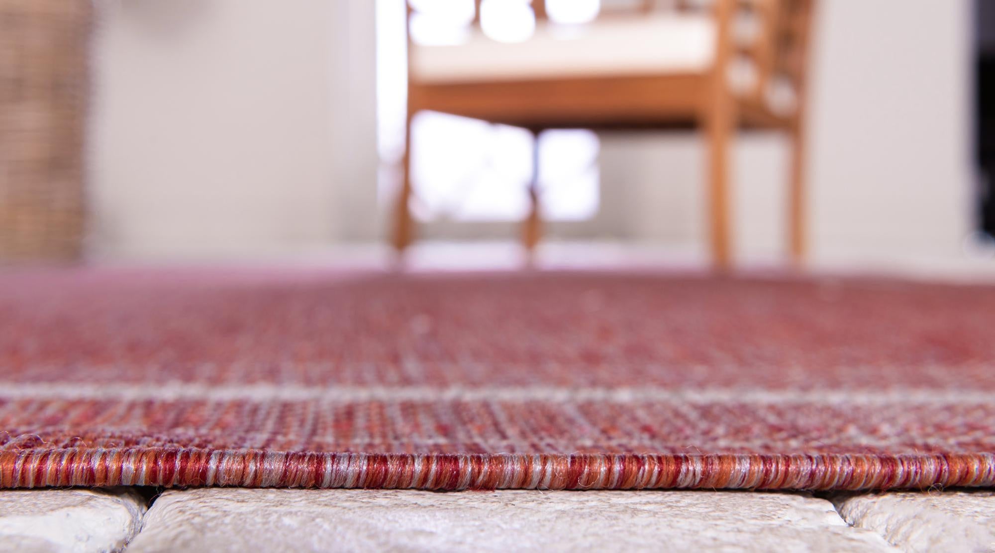 2' x 6' Easy-Clean Border Indoor / Outdoor Runner Rug