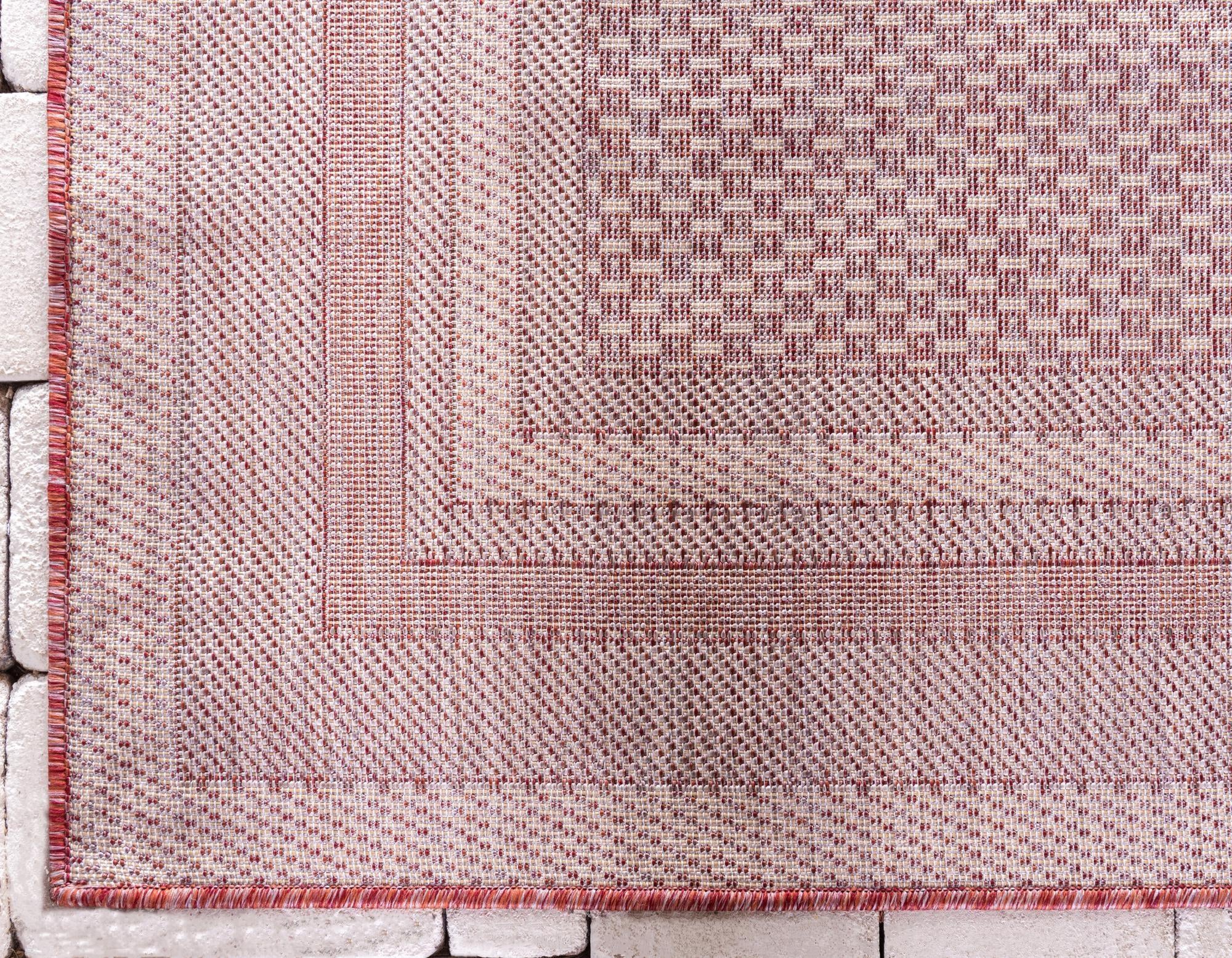 2' x 6' Easy-Clean Border Indoor / Outdoor Runner Rug