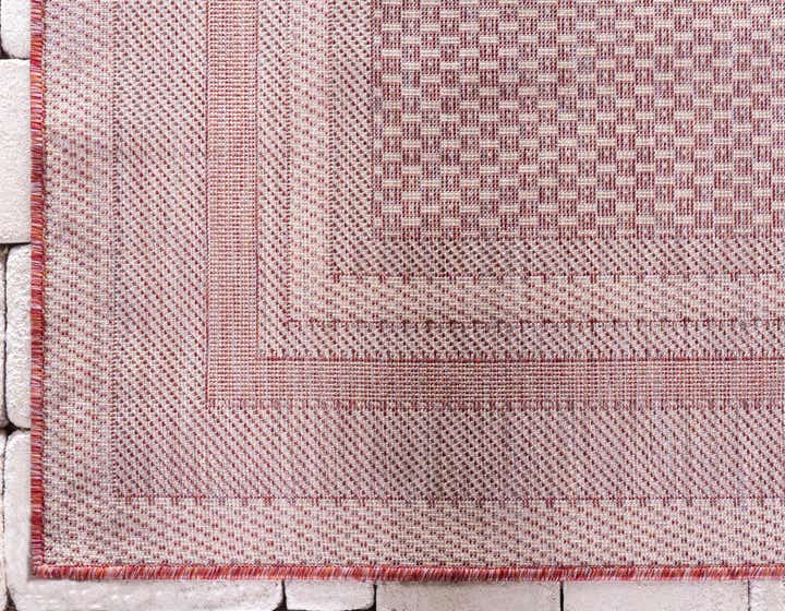 2' x 6' Easy-Clean Border Indoor / Outdoor Runner Rug