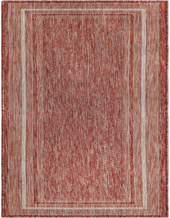 Detail image of 2' x 6' Easy-Clean Border Indoor / Outdoor Runner Rug