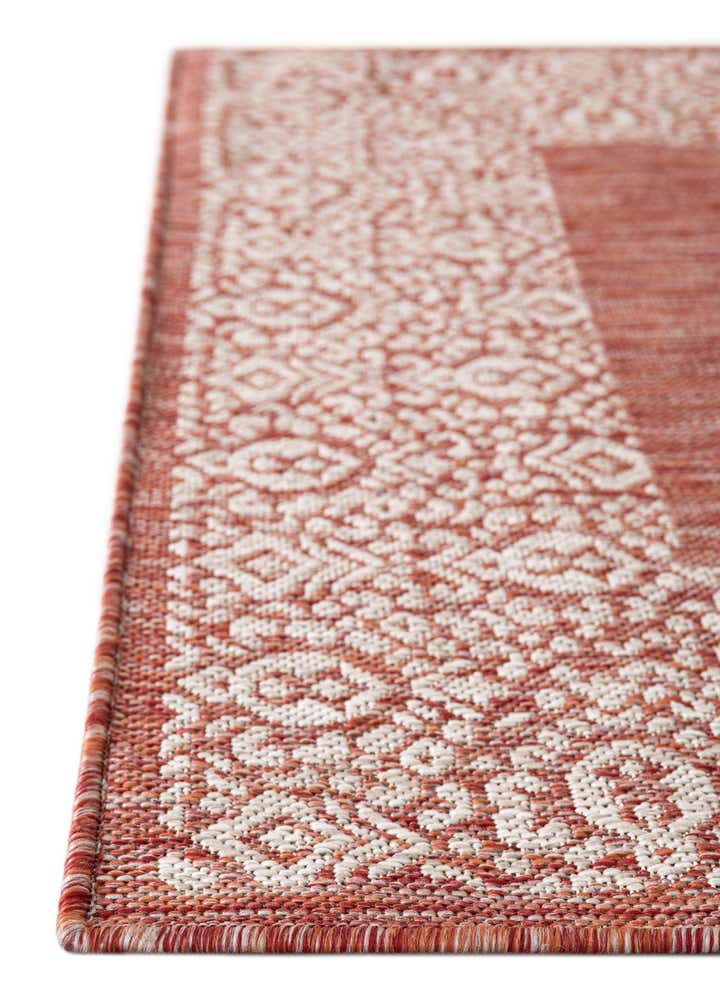2' x 6' Easy-Clean Border Indoor / Outdoor Runner Rug