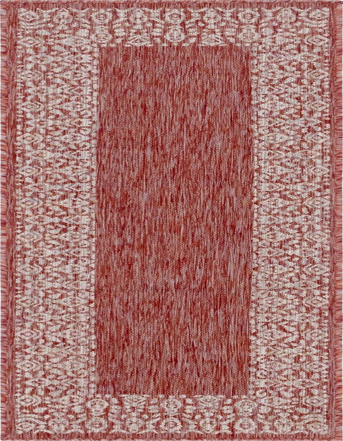 Detail image of 2' x 6' Easy-Clean Border Indoor / Outdoor Runner Rug