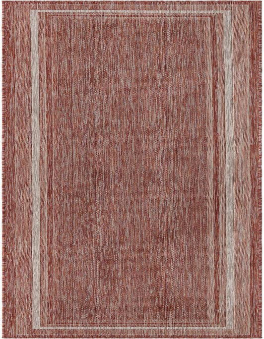 Detail image of 2' 7 x 10' Easy-Clean Border Indoor / Outdoor Runner Rug