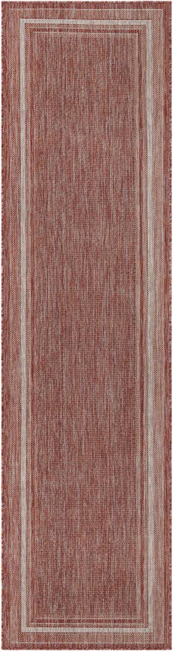Detail image of 2' 7 x 10' Easy-Clean Border Indoor / Outdoor Runner Rug