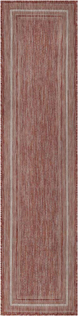 2' x 8' Easy-Clean Border Indoor / Outdoor Runner Rug