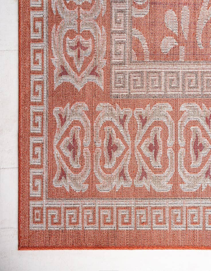 Detail image of 2' x 6'  Washable Botanical Indoor / Outdoor Runner Rug