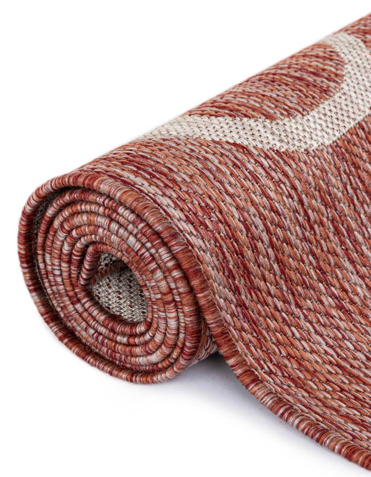 Detail image of 2' x 6' Easy-Clean Botanical Indoor / Outdoor Runner Rug