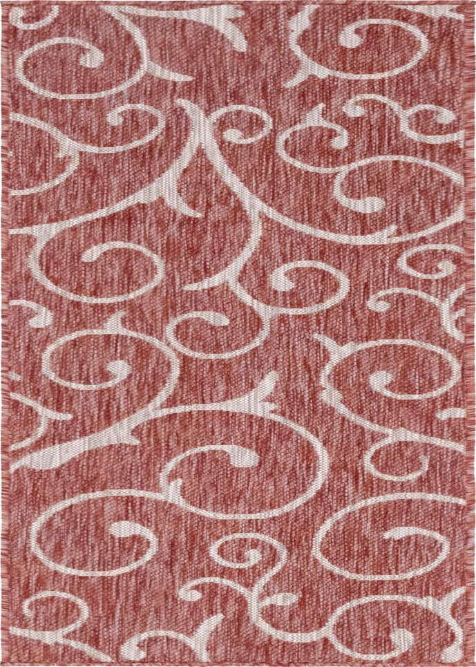 2' x 6' Easy-Clean Botanical Indoor / Outdoor Runner Rug