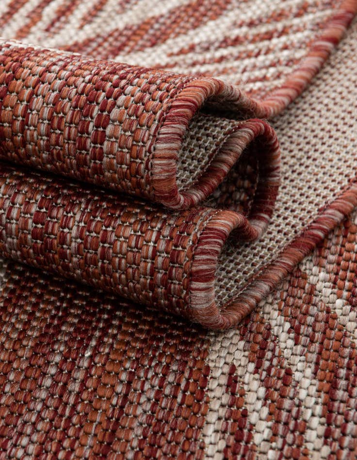 Detail image of 2' x 6' Easy-Clean Botanical Indoor / Outdoor Runner Rug