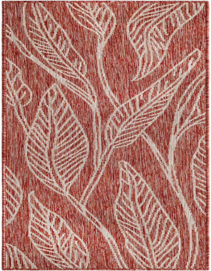 2' x 6' Easy-Clean Botanical Indoor / Outdoor Runner Rug