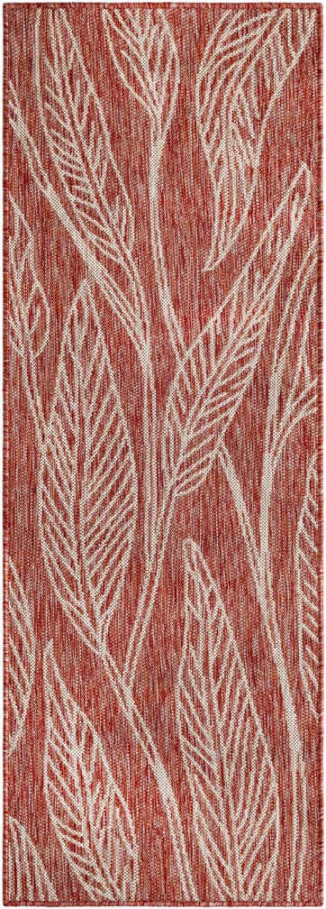 2' x 6' Easy-Clean Botanical Indoor / Outdoor Runner Rug