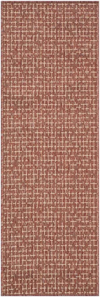 2' x 6' Easy-Clean Checkered Indoor / Outdoor Runner Rug