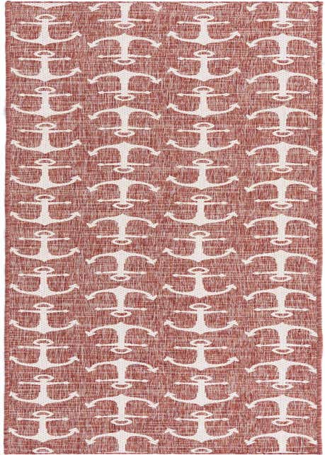 2' 7 x 12' Easy-Clean Coastal Indoor / Outdoor Runner Rug
