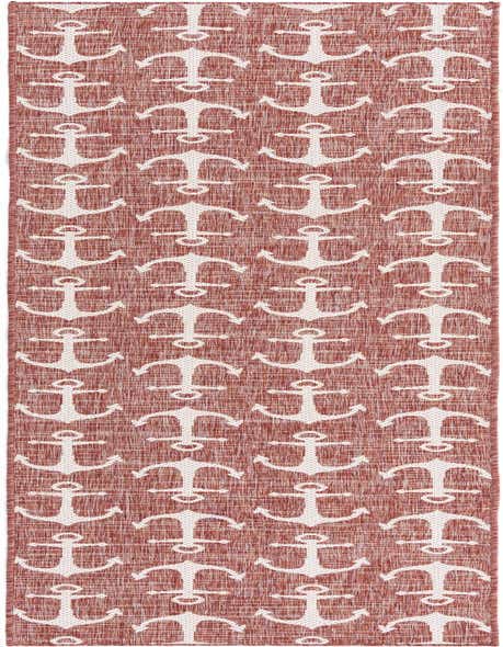 2' 7 x 12' Easy-Clean Coastal Indoor / Outdoor Runner Rug