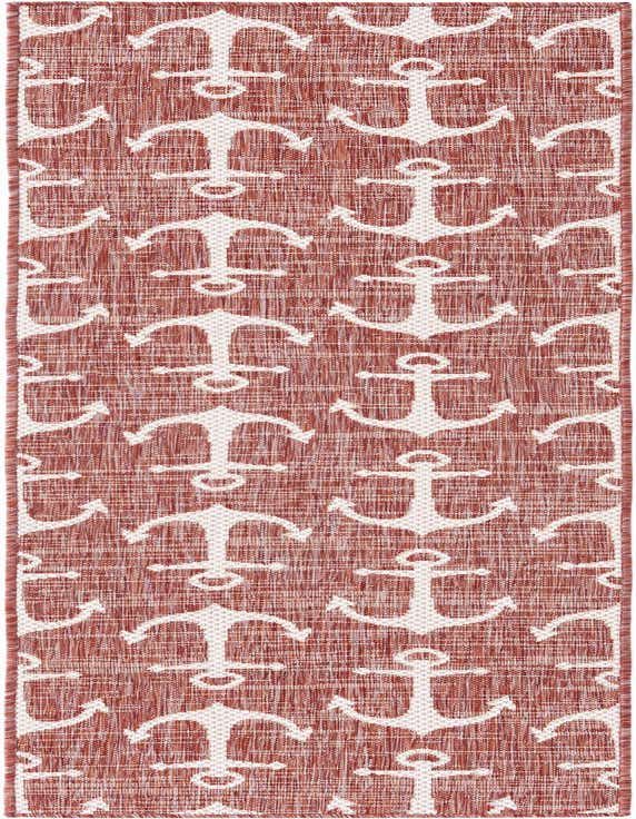 2' x 8' Easy-Clean Coastal Indoor / Outdoor Runner Rug