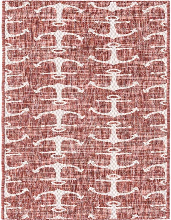 Detail image of 2' x 8' Easy-Clean Coastal Indoor / Outdoor Runner Rug